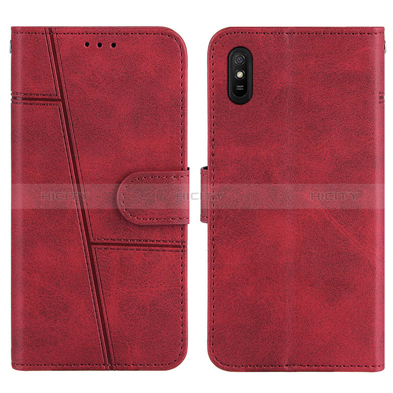 Custodia Portafoglio In Pelle Cover con Supporto Y01X per Xiaomi Redmi 9AT Rosso