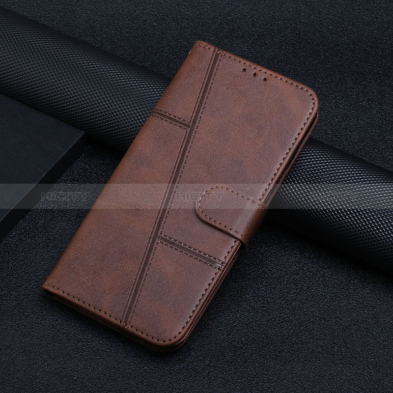 Custodia Portafoglio In Pelle Cover con Supporto Y01X per Xiaomi Redmi K60 5G Marrone