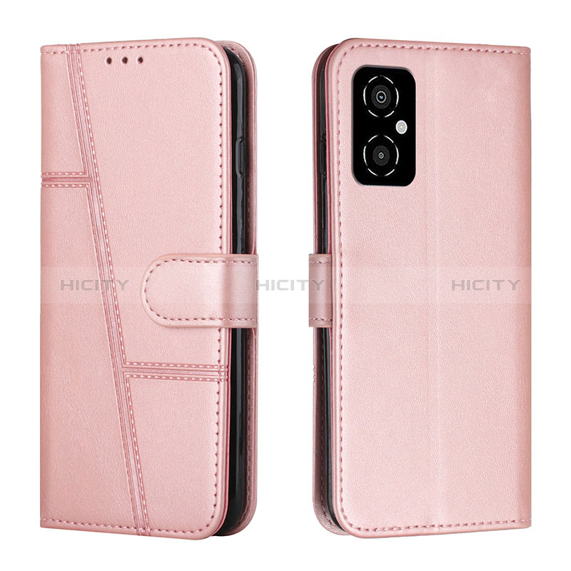 Custodia Portafoglio In Pelle Cover con Supporto Y01X per Xiaomi Redmi Note 11R 5G Oro Rosa