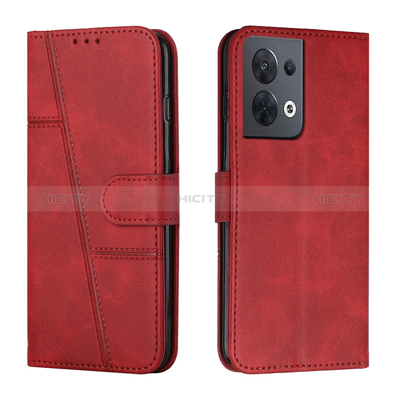 Custodia Portafoglio In Pelle Cover con Supporto Y01X per Xiaomi Redmi Note 13 5G Rosso