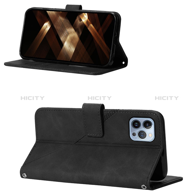 Custodia Portafoglio In Pelle Cover con Supporto Y02B per Apple iPhone 15 Pro Max