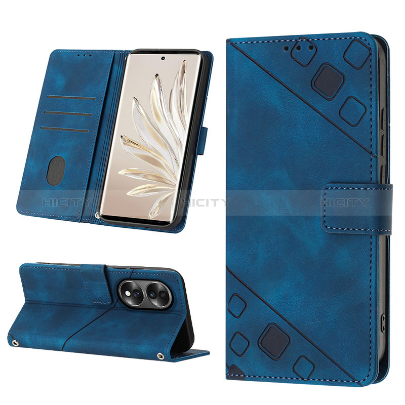 Custodia Portafoglio In Pelle Cover con Supporto Y02B per Huawei Honor 70 5G