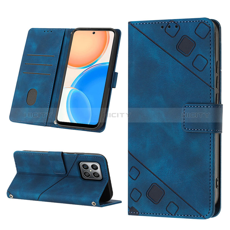 Custodia Portafoglio In Pelle Cover con Supporto Y02B per Huawei Honor X8 4G