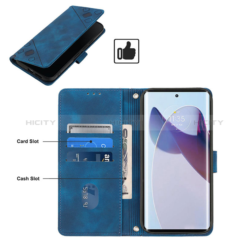 Custodia Portafoglio In Pelle Cover con Supporto Y02B per Motorola Moto Edge 30 Ultra 5G