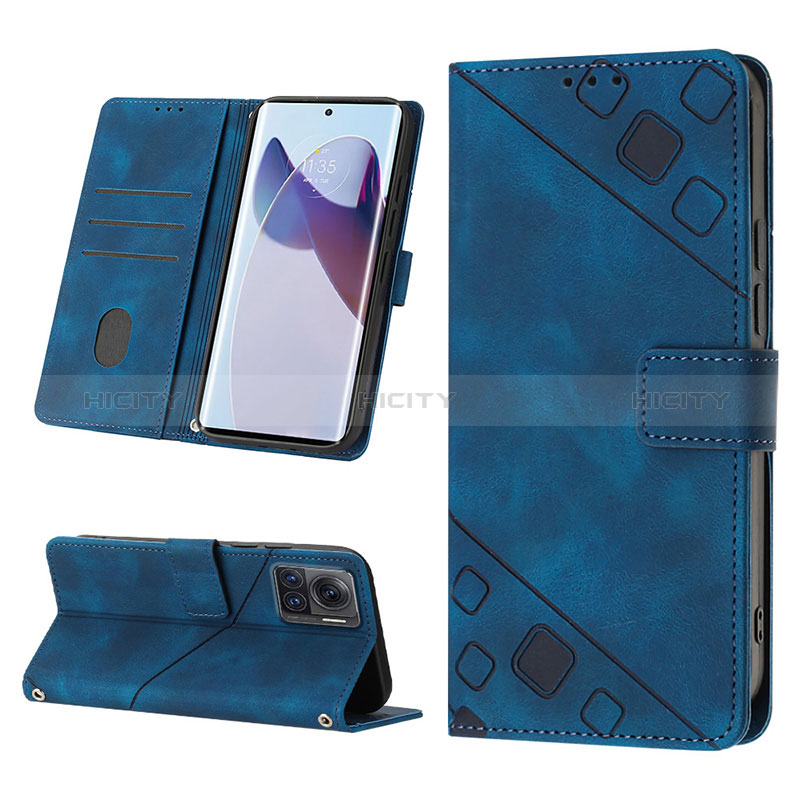 Custodia Portafoglio In Pelle Cover con Supporto Y02B per Motorola Moto Edge 30 Ultra 5G