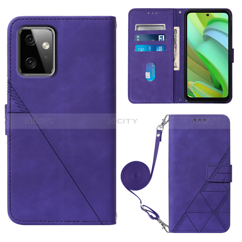 Custodia Portafoglio In Pelle Cover con Supporto Y02B per Motorola Moto G Power 5G (2023)