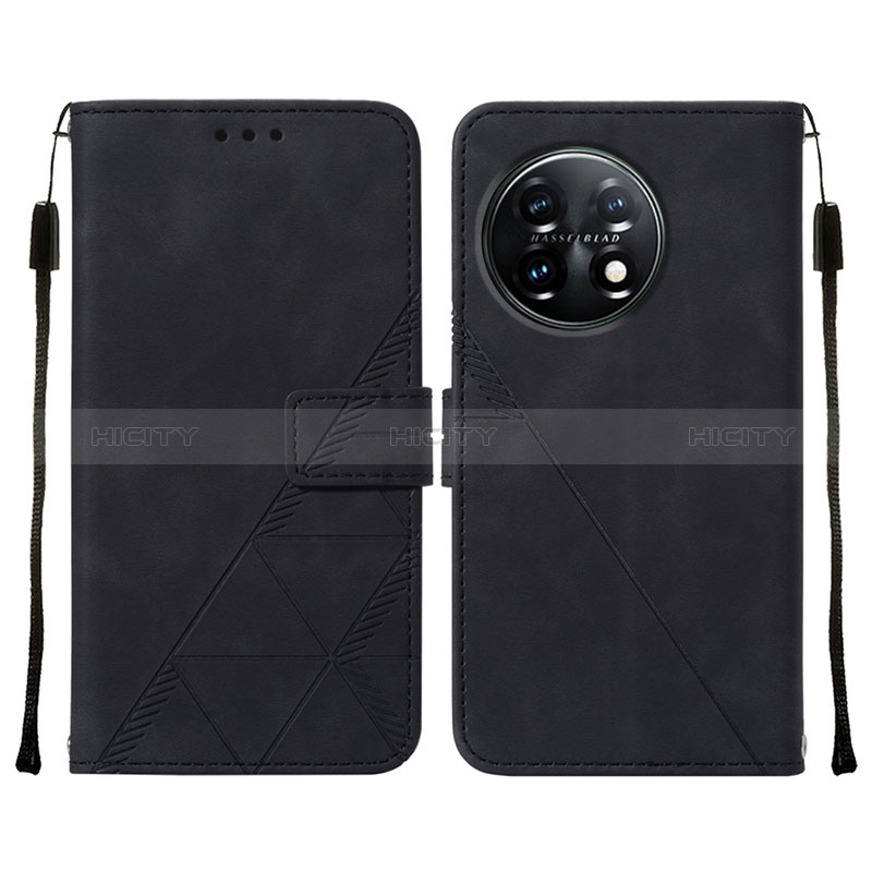 Custodia Portafoglio In Pelle Cover con Supporto Y02B per OnePlus 11 5G Nero