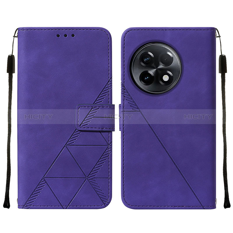 Custodia Portafoglio In Pelle Cover con Supporto Y02B per OnePlus Ace 2 Pro 5G Viola