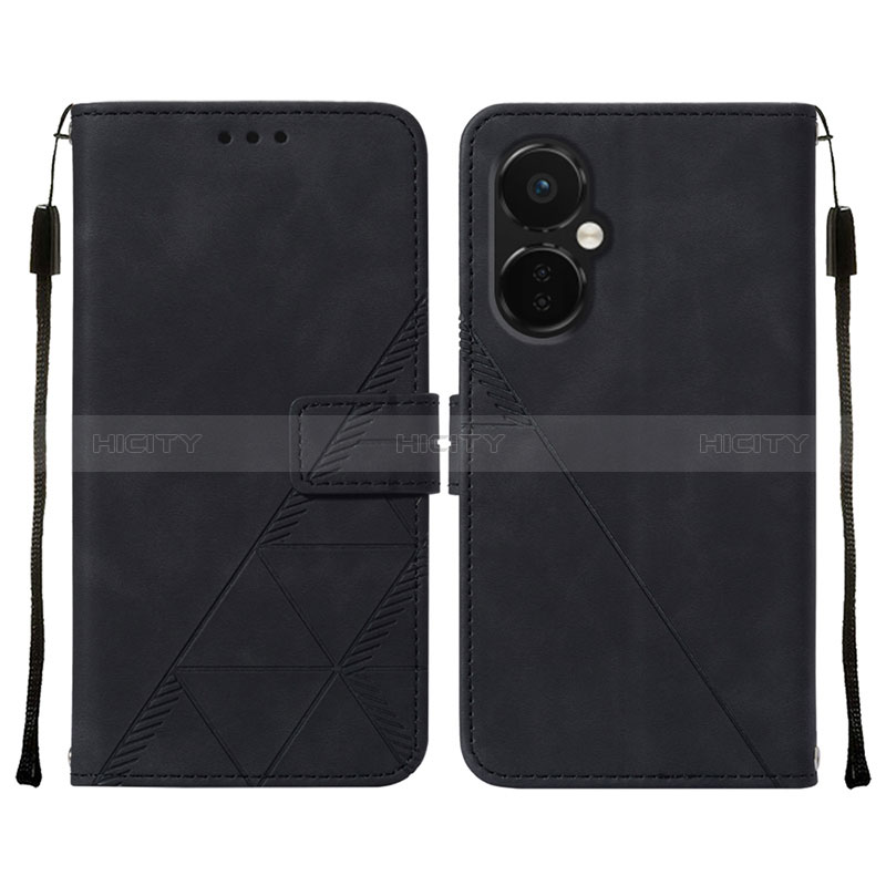 Custodia Portafoglio In Pelle Cover con Supporto Y02B per OnePlus Nord CE 3 5G Nero