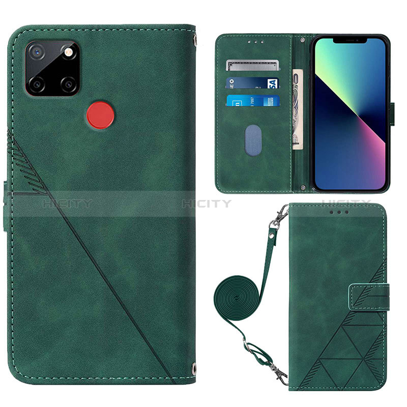 Custodia Portafoglio In Pelle Cover con Supporto Y02B per Realme 7i RMX2193