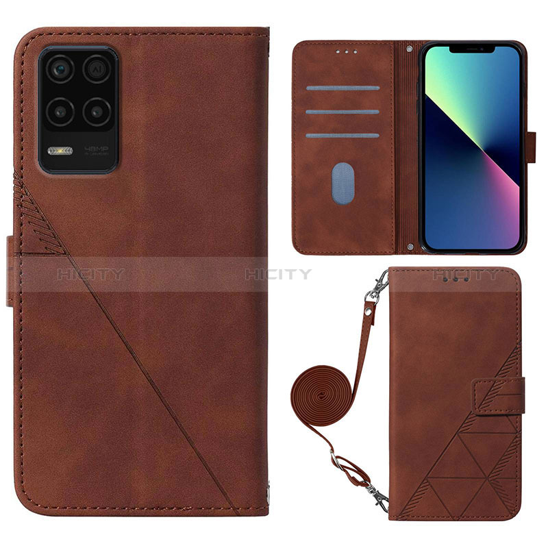 Custodia Portafoglio In Pelle Cover con Supporto Y02B per Realme 9 5G India