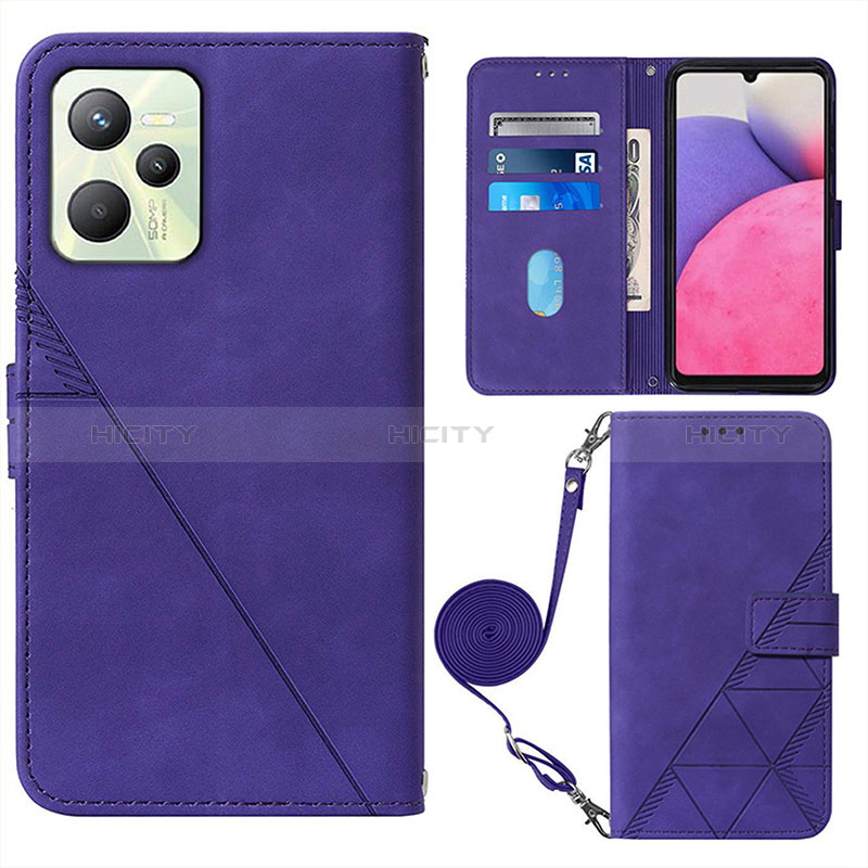 Custodia Portafoglio In Pelle Cover con Supporto Y02B per Realme C35