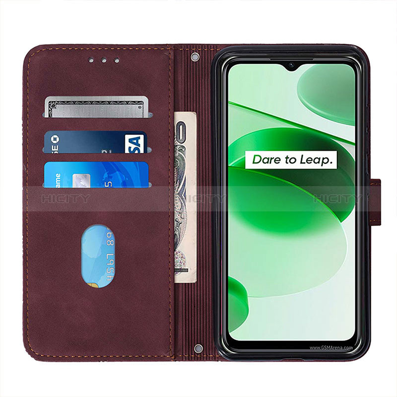 Custodia Portafoglio In Pelle Cover con Supporto Y02B per Realme C35