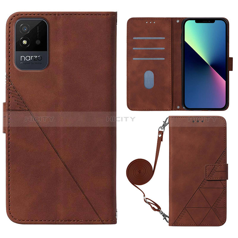 Custodia Portafoglio In Pelle Cover con Supporto Y02B per Realme Narzo 50i