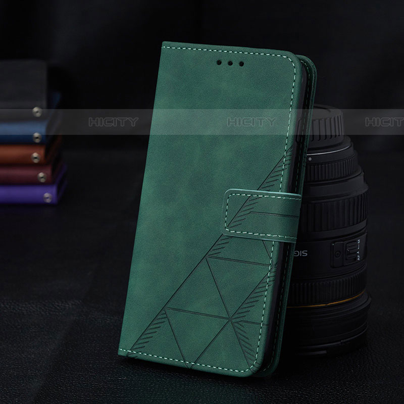 Custodia Portafoglio In Pelle Cover con Supporto Y02B per Samsung Galaxy A04s Verde