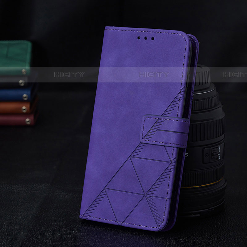 Custodia Portafoglio In Pelle Cover con Supporto Y02B per Samsung Galaxy A04s Viola