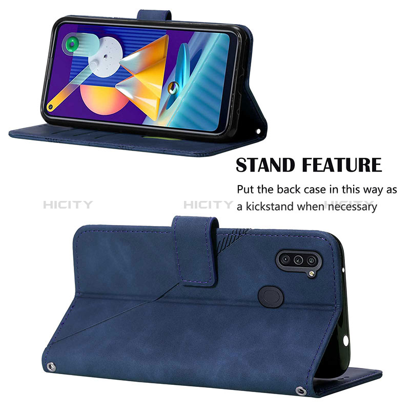 Custodia Portafoglio In Pelle Cover con Supporto Y02B per Samsung Galaxy A11