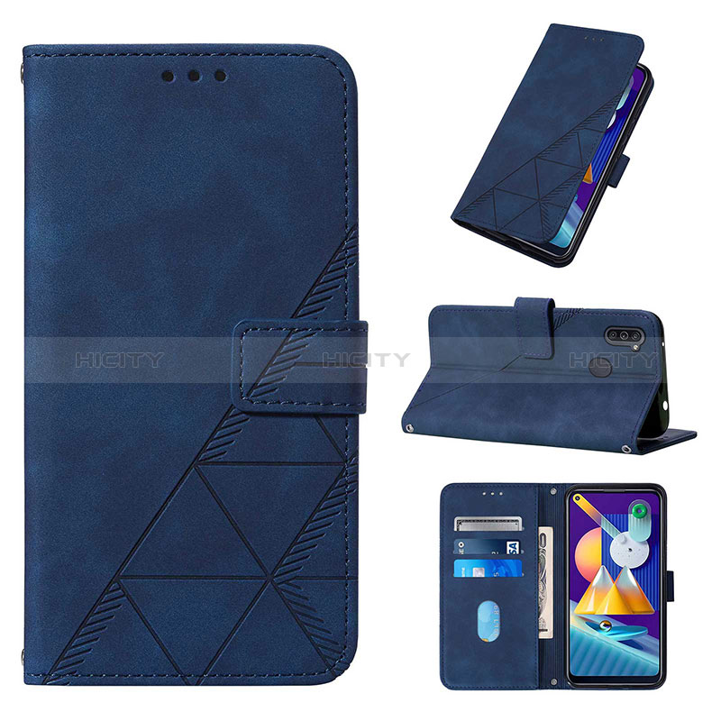 Custodia Portafoglio In Pelle Cover con Supporto Y02B per Samsung Galaxy A11