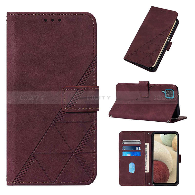 Custodia Portafoglio In Pelle Cover con Supporto Y02B per Samsung Galaxy A12 5G