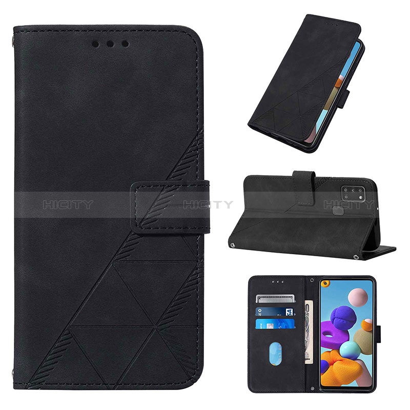 Custodia Portafoglio In Pelle Cover con Supporto Y02B per Samsung Galaxy A21s