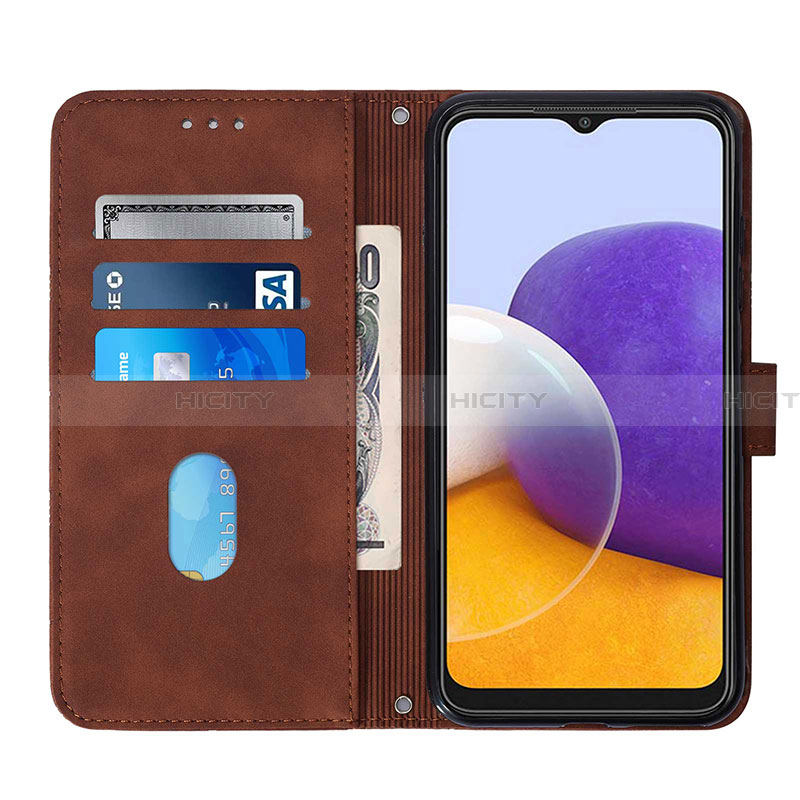 Custodia Portafoglio In Pelle Cover con Supporto Y02B per Samsung Galaxy A22 5G