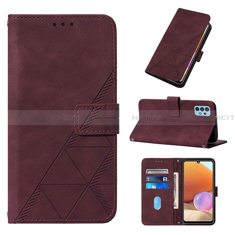 Custodia Portafoglio In Pelle Cover con Supporto Y02B per Samsung Galaxy A32 4G