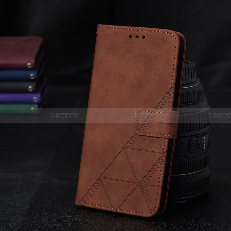 Custodia Portafoglio In Pelle Cover con Supporto Y02B per Samsung Galaxy A33 5G Marrone