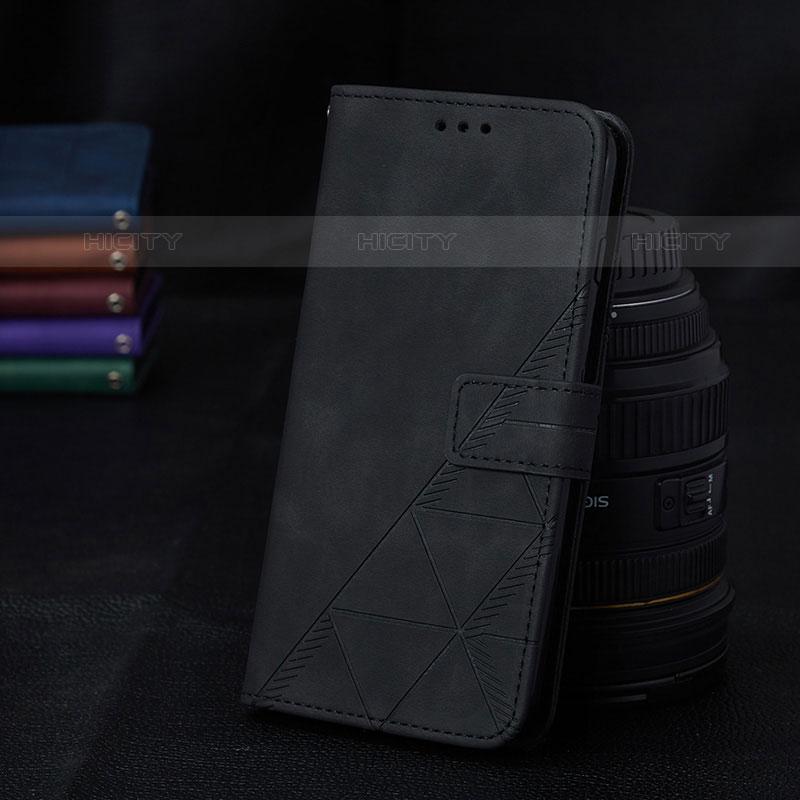 Custodia Portafoglio In Pelle Cover con Supporto Y02B per Samsung Galaxy M02 Nero