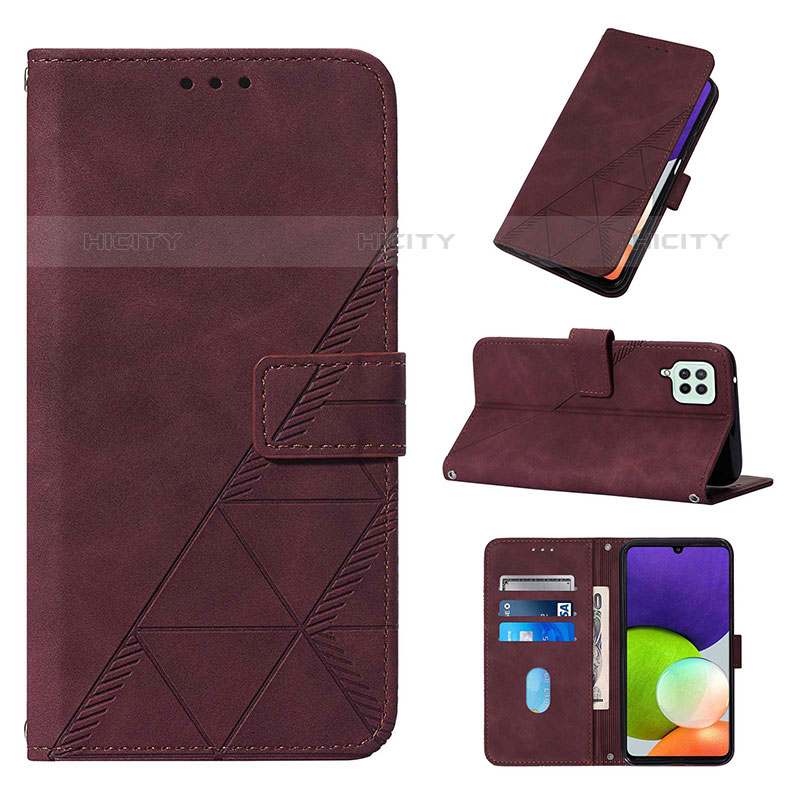 Custodia Portafoglio In Pelle Cover con Supporto Y02B per Samsung Galaxy M32 4G