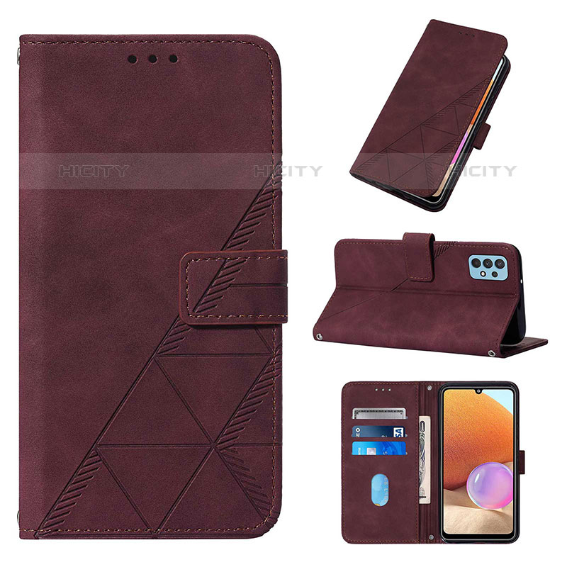 Custodia Portafoglio In Pelle Cover con Supporto Y02B per Samsung Galaxy M32 5G