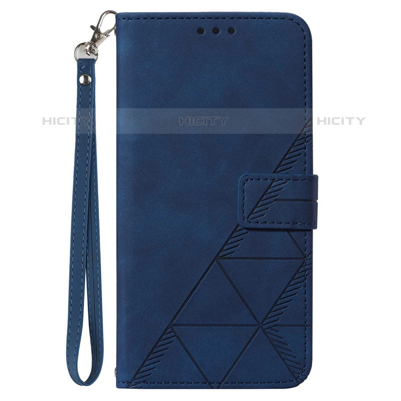 Custodia Portafoglio In Pelle Cover con Supporto Y02B per Samsung Galaxy M33 5G Blu