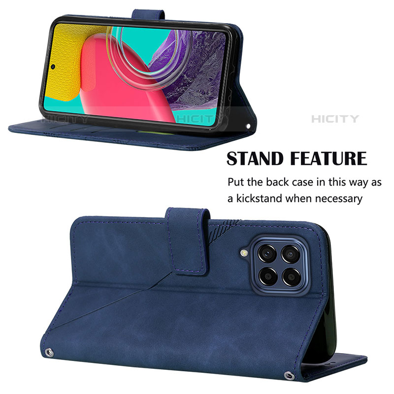 Custodia Portafoglio In Pelle Cover con Supporto Y02B per Samsung Galaxy M53 5G