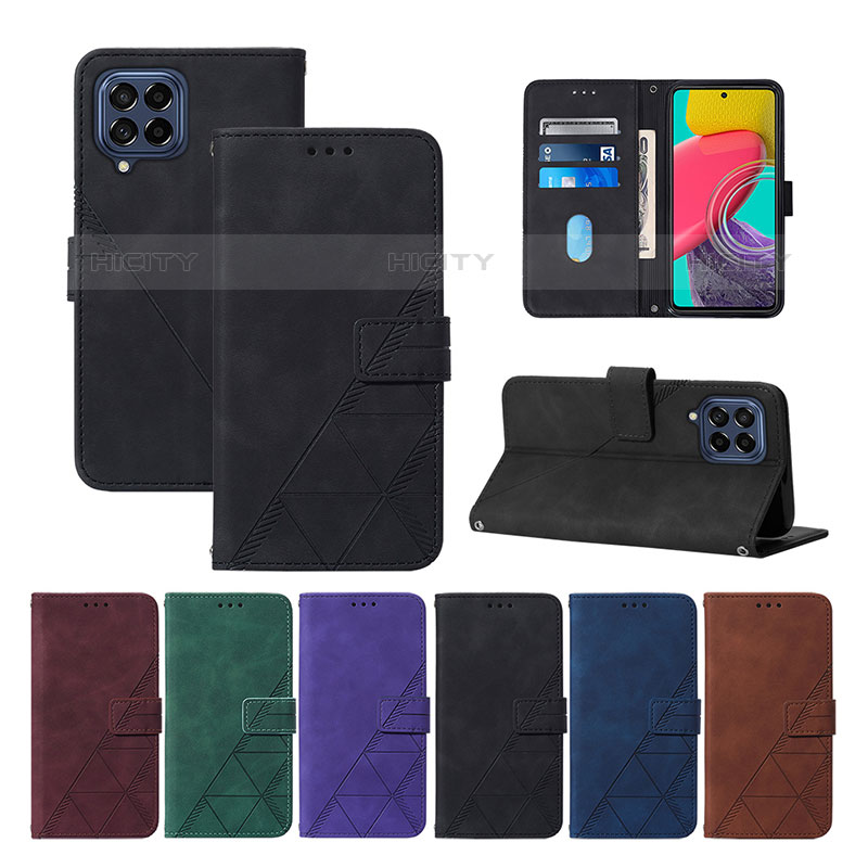 Custodia Portafoglio In Pelle Cover con Supporto Y02B per Samsung Galaxy M53 5G