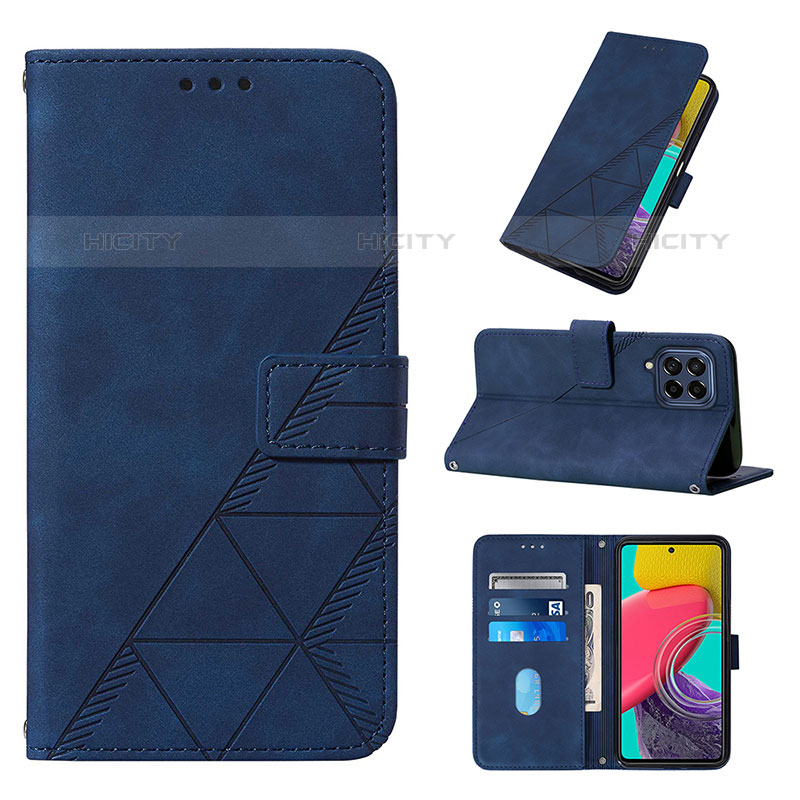 Custodia Portafoglio In Pelle Cover con Supporto Y02B per Samsung Galaxy M53 5G