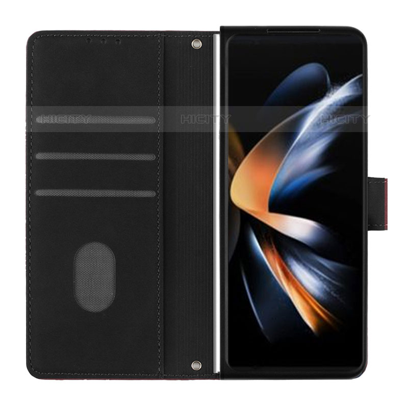 Custodia Portafoglio In Pelle Cover con Supporto Y02B per Samsung Galaxy Z Fold5 5G