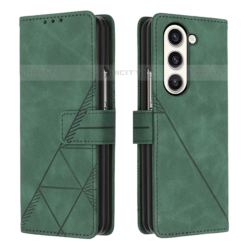 Custodia Portafoglio In Pelle Cover con Supporto Y02B per Samsung Galaxy Z Fold5 5G