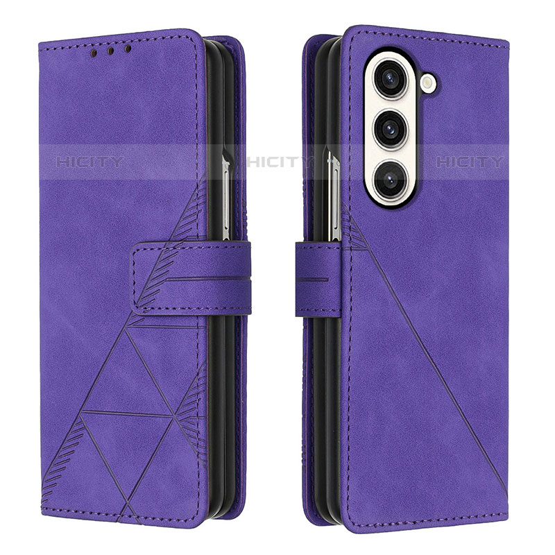 Custodia Portafoglio In Pelle Cover con Supporto Y02B per Samsung Galaxy Z Fold5 5G