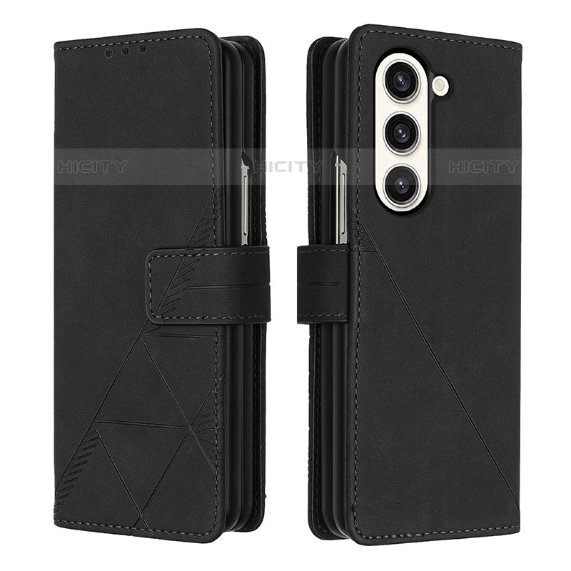 Custodia Portafoglio In Pelle Cover con Supporto Y02B per Samsung Galaxy Z Fold5 5G