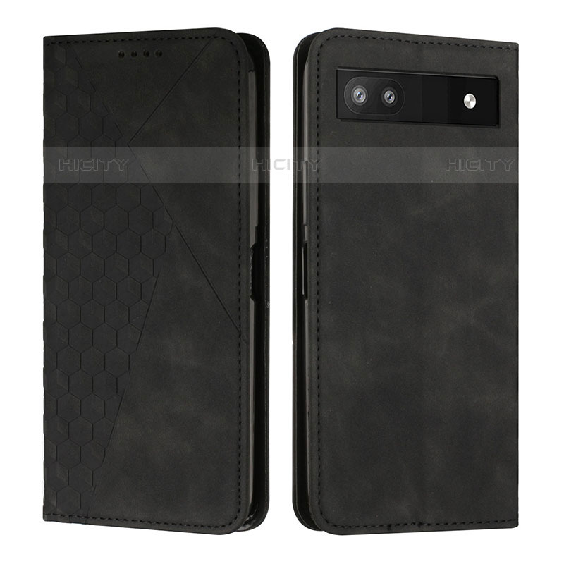 Custodia Portafoglio In Pelle Cover con Supporto Y02X per Google Pixel 6a 5G Nero