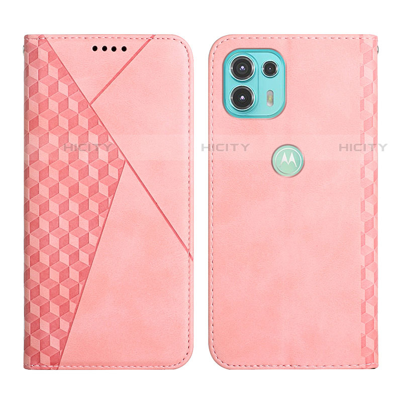 Custodia Portafoglio In Pelle Cover con Supporto Y02X per Motorola Moto Edge 20 Lite 5G Oro Rosa