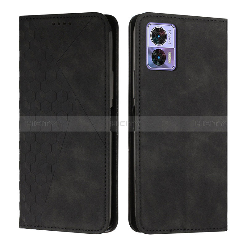 Custodia Portafoglio In Pelle Cover con Supporto Y02X per Motorola Moto Edge 30 Neo 5G Nero