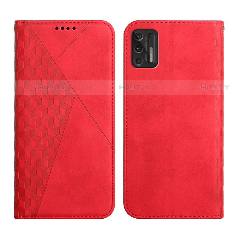 Custodia Portafoglio In Pelle Cover con Supporto Y02X per Motorola Moto G Stylus (2021) Rosso