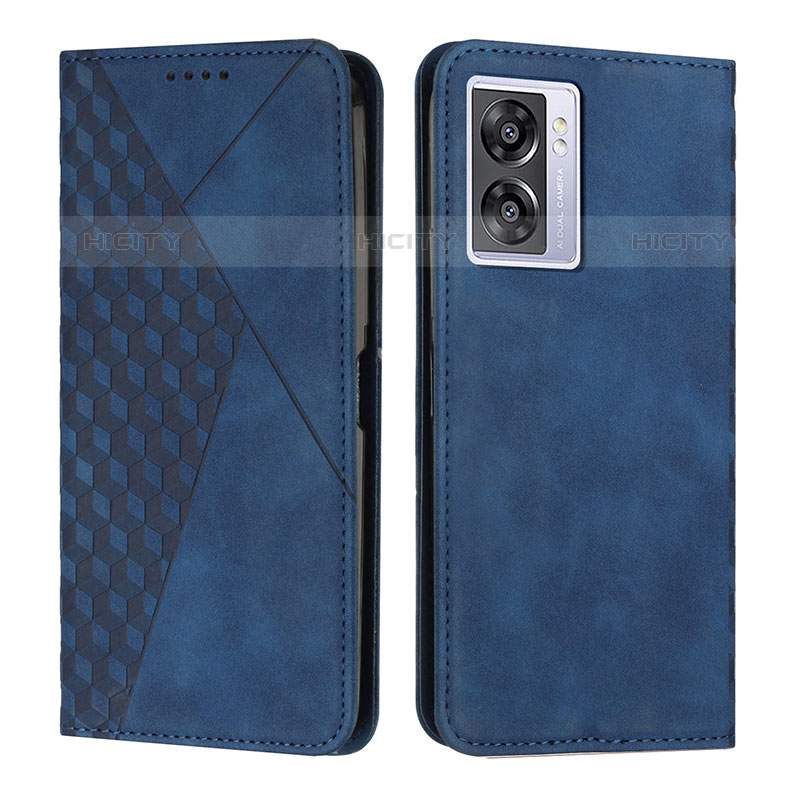 Custodia Portafoglio In Pelle Cover con Supporto Y02X per OnePlus Nord N300 5G Blu