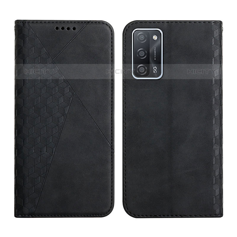 Custodia Portafoglio In Pelle Cover con Supporto Y02X per Oppo A53s 5G Nero