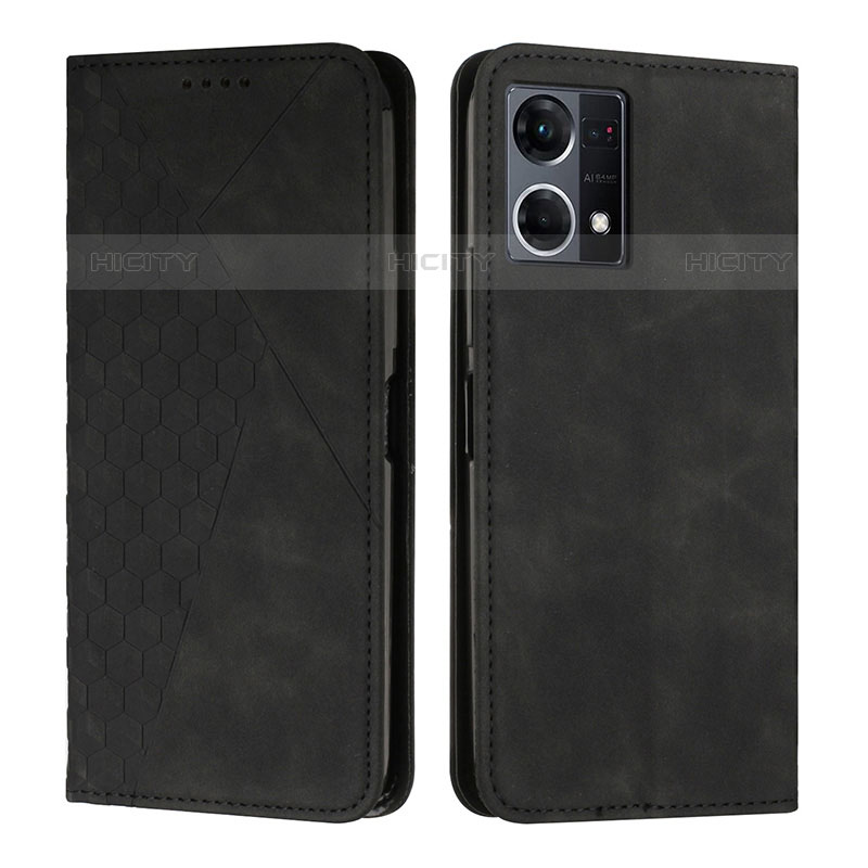 Custodia Portafoglio In Pelle Cover con Supporto Y02X per Oppo F21 Pro 4G Nero