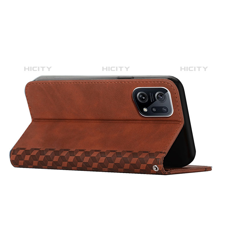 Custodia Portafoglio In Pelle Cover con Supporto Y02X per Oppo Find X5 Pro 5G