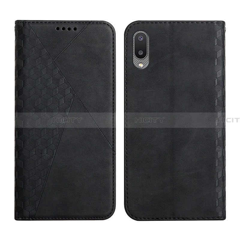 Custodia Portafoglio In Pelle Cover con Supporto Y02X per Samsung Galaxy A02 Nero