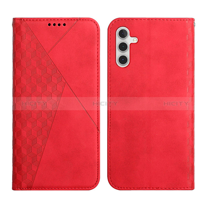 Custodia Portafoglio In Pelle Cover con Supporto Y02X per Samsung Galaxy A04s Rosso