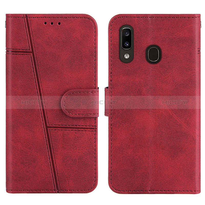 Custodia Portafoglio In Pelle Cover con Supporto Y02X per Samsung Galaxy A20