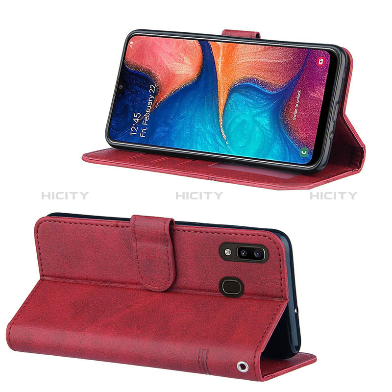 Custodia Portafoglio In Pelle Cover con Supporto Y02X per Samsung Galaxy A20